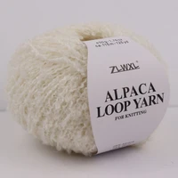 5pcs/bag Alpaca wool loop yarn is suitable for hand weaving clothes, hats, scarves 1