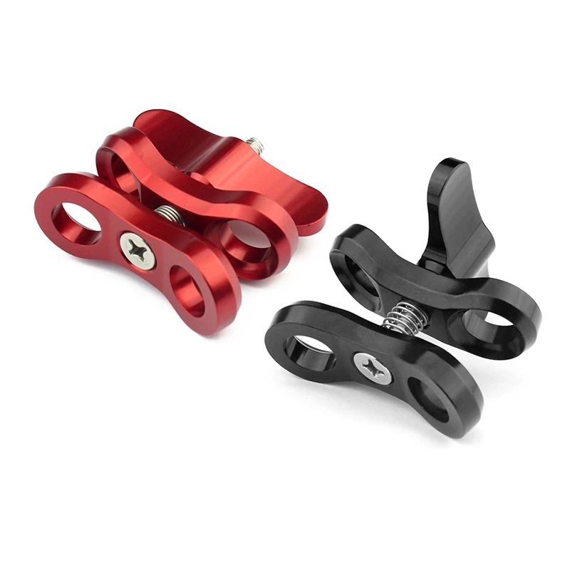 T35C 2 Pcs Camera Accessory Diving Lights Ball Butterfly Clip Arm Clamp Mount Aluminum For Gopro Hero 3+/4/5 Xiaoyi Gitup SJ6000