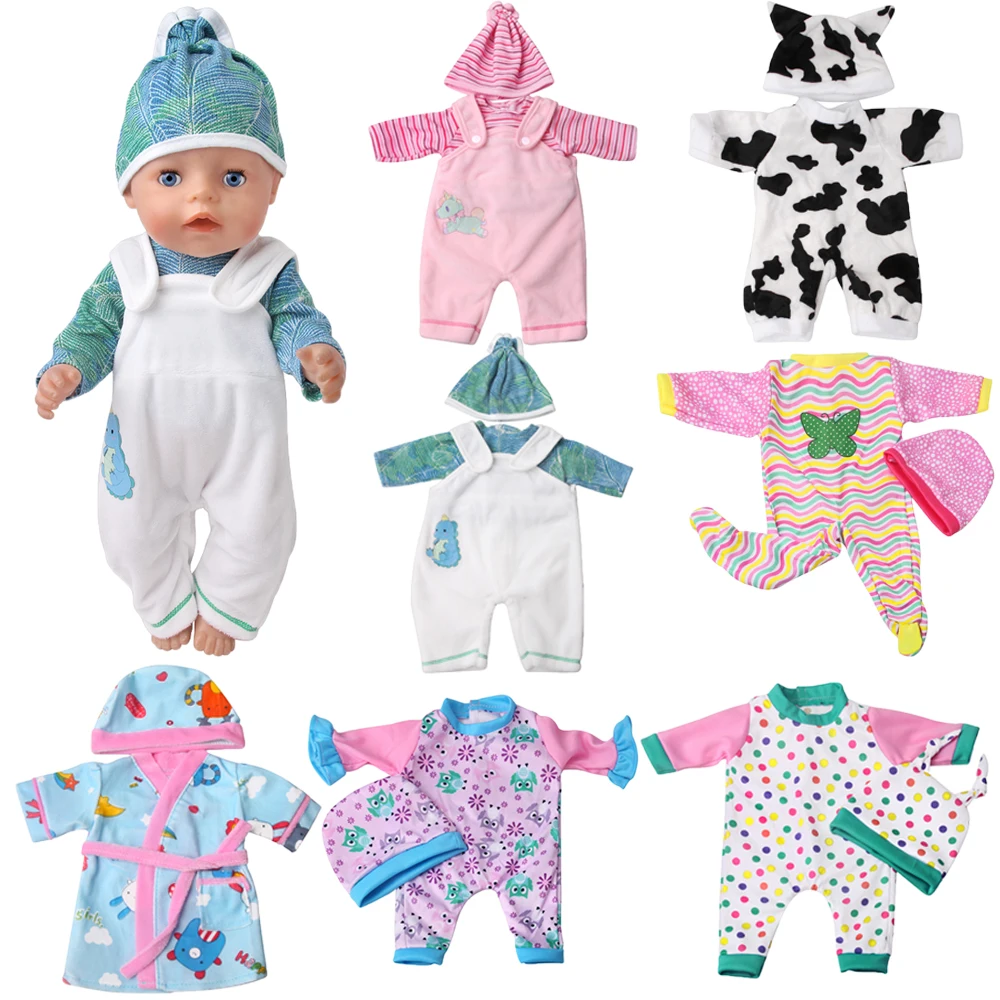 

Doll Clothes Pajamas Skirt Plush Doll Shoes Boots Fit 18 Inch Girl 43Cm Reborn Baby Clothes Christmas Our Generation of Girls