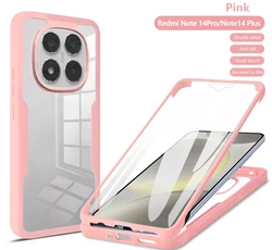 Shockproof 360° Full Cover Soft Silicone Bumper Case for Plastic (Pink)