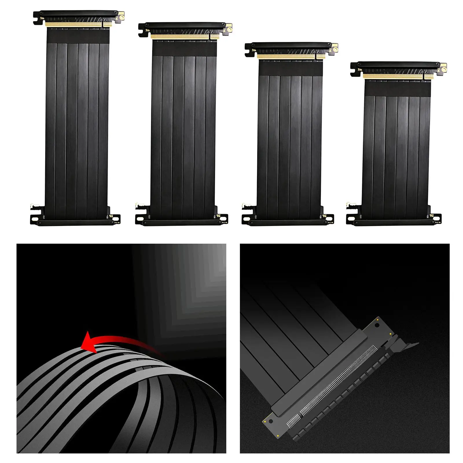 

90 градусов полный. 0 X16 увеличитель карты расширения удлинители кабелей w/ Antijam