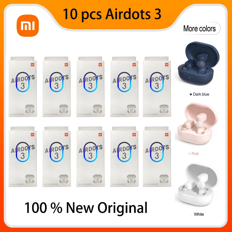 Беспроводные наушники Xiaomi Redmi AirDots 3 Bluetooth aptX адаптивные стерео басы с микрофоном
