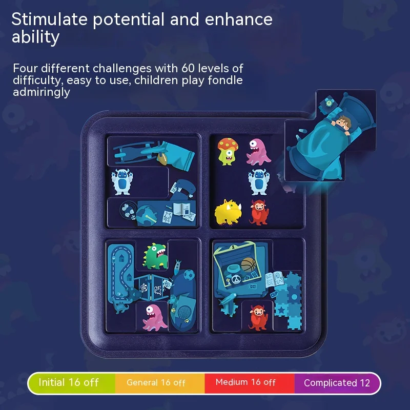 Puzzle Monster Maze Strategy Board Games Portable Hide and Seek Multiplayer Interactive Party Table Game Toys Gift for Kids 4