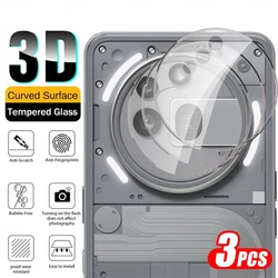 HD 3D Curved Glass Back Camera Lens Protector - 3 Pack, Case Friendly for NothingPhone(3a) (3Pieces)