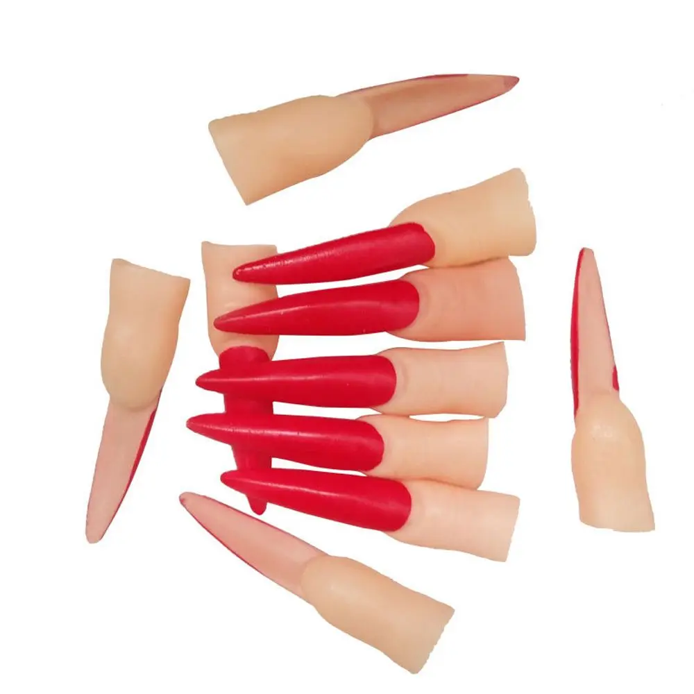 Funny Terrible Rubber Witch Nails Witch Nose Halloween Prop Toys for Women Men Halloween Supplies halloween prop toys
