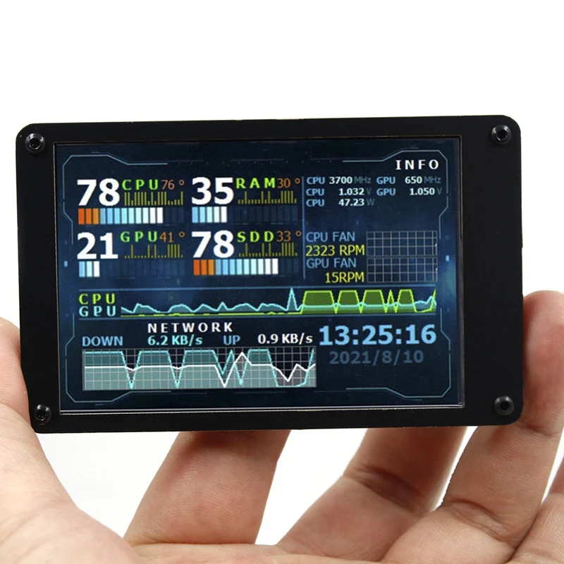 AIDA64 ǻ  ȭ ͸ USB ̴ ITX ̽ 3.5 ġ IPS TYPE-C  ȭ CPU GPU RAM HDD
