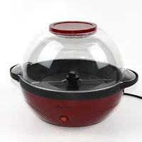 Popcorn Machine, Non-stick Board, Electric Stirring with Fast Heating Technology, Cool Handle, with Large Lid 1