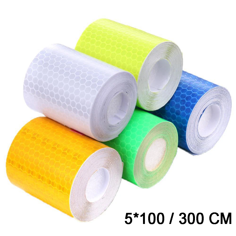 Warning Light Reflector Protective Sticker Reflective Film Car Reflective Safety Strip Stickers 5cm 1/3/5/10M 20M 1PC
