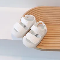 Kids Beach Sandals Summer Baby Girl Shoes Solid Color Infant Sandal 2