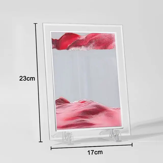 3D Quicksand Decor Picture Round Glass Moving Sand Art In Motion Display Flowing Sand Frame For Home Decor Hourglass Painting 