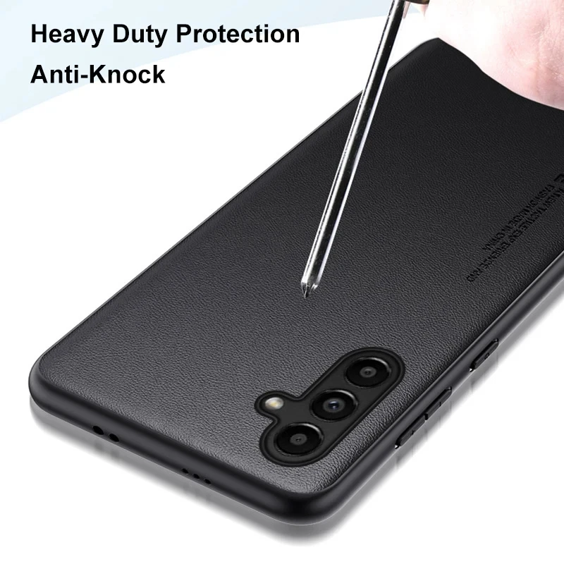 Luxury PU Leather Phone Case with Silicone Protection