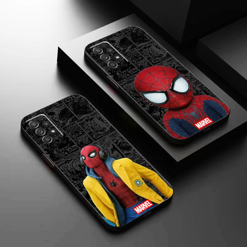 

Avengers Spider Man Cute Phone Case For Samsung Galaxy A73 A72 A71 A54 A53 A52 A34 A33 A32 A22 A23 A24 A25 A15 A13 A05 Cover