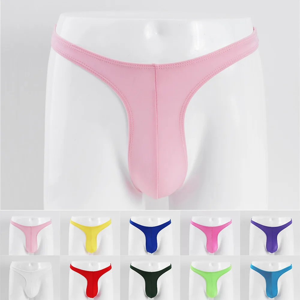 

Стринги мужские с U-образным выпуклым мешочком, пикантные Трусы-танга, короткое нижнее белье, мини-бикини с низкой посадкой, мягкие трусы