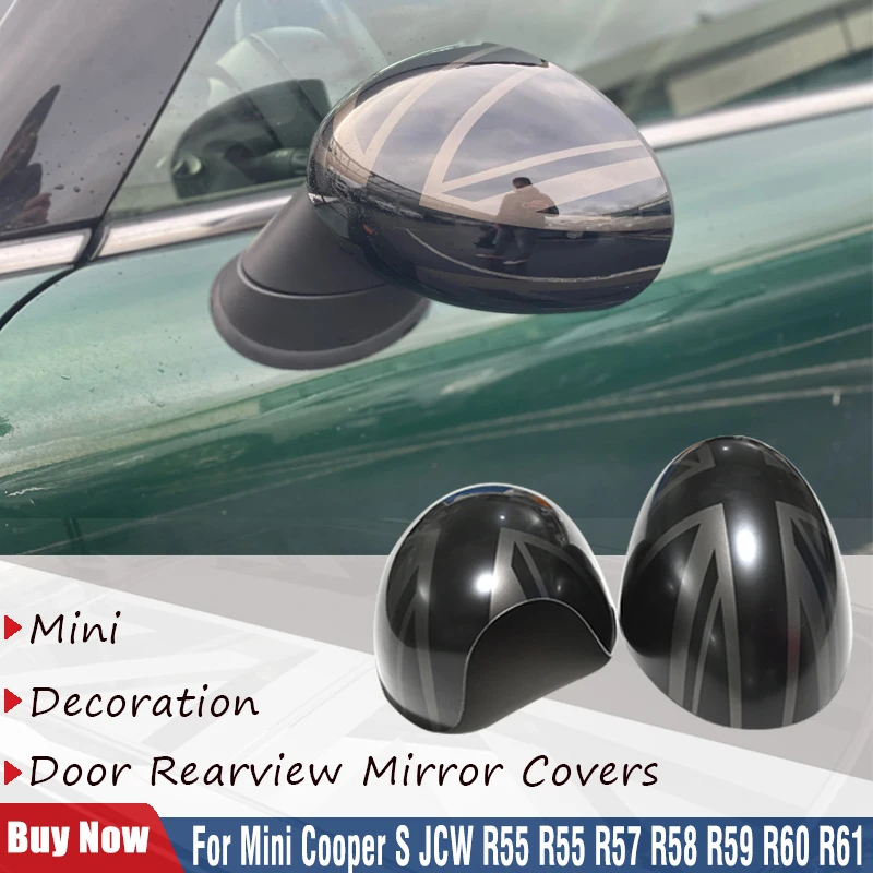 

For Mini Countryman Cooper S Clubman Paceman R55 R56 R57 R58 R59 R60 R61 The Black Flag Rear View Mirror Exterior Accessories