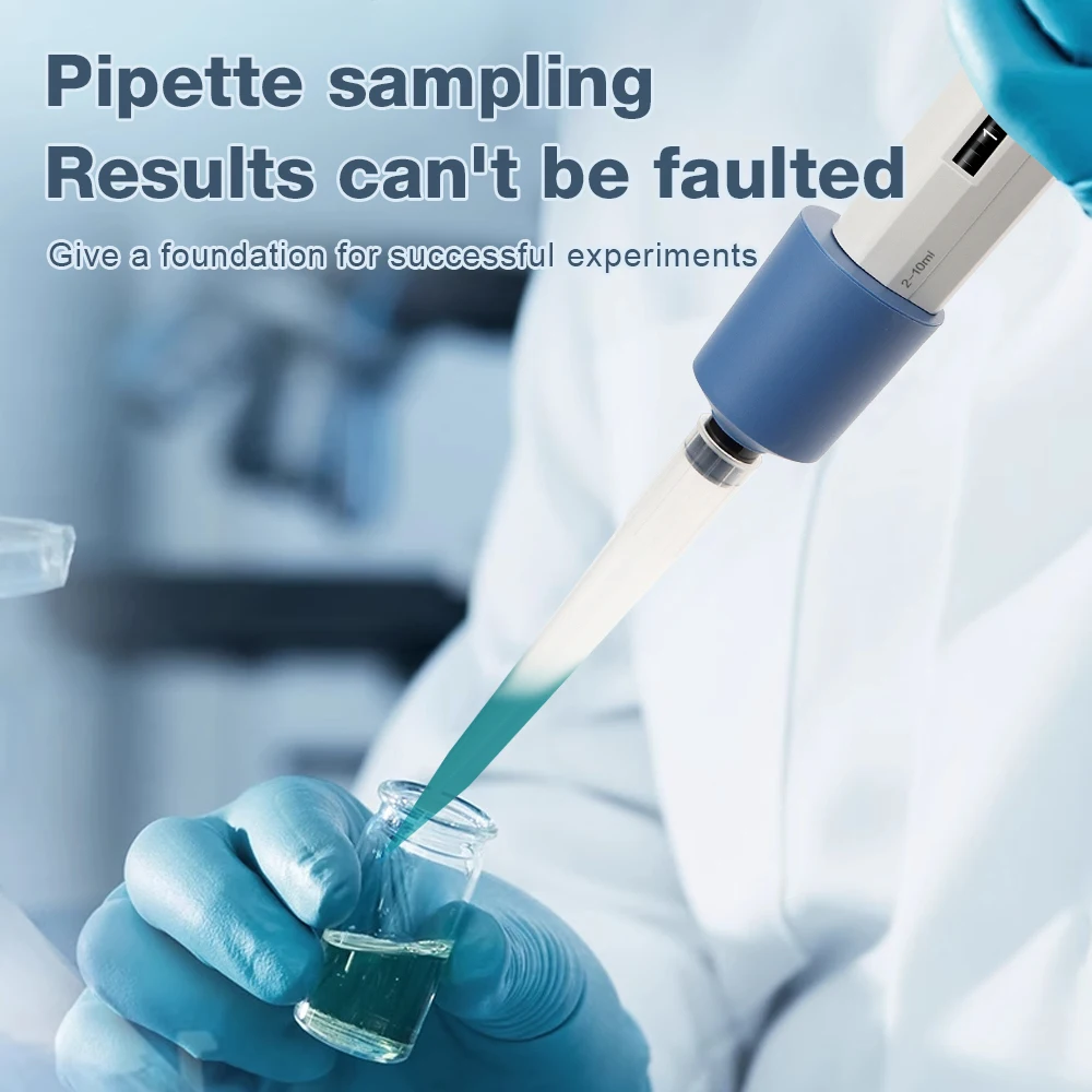 Single-channel Pipette Adjustable Volume 1-10ml Analysis Pipette Pen
