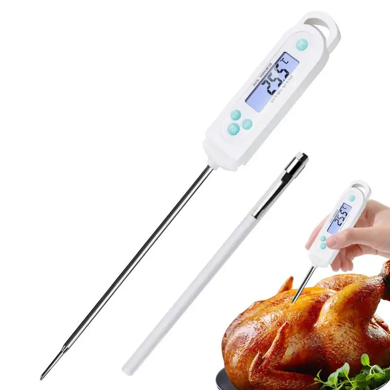 

Цифровой водонепроницаемый термограф для барбекю, Точный Цифровой измеритель температуры для приготовления мяса в духовке и гриле