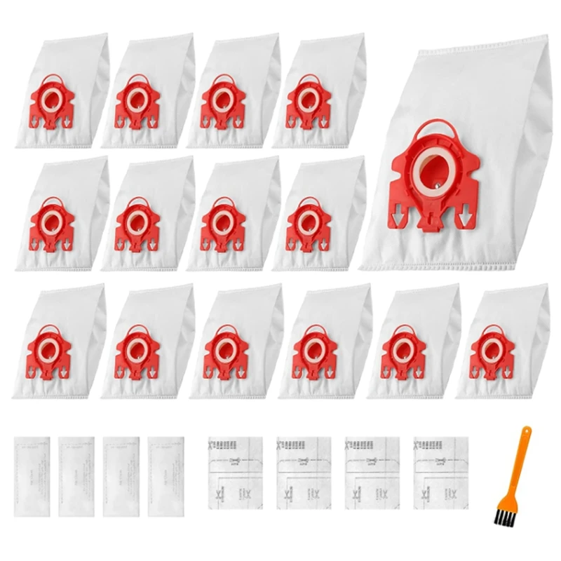 

15 пакетов защитных фильтров двигателя для замены пылесоса Miele FJM Compact S400I S658 S5000 Series с 8 фильтрами