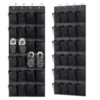 Over The Door Shoe Rack With 24 Large Mesh Pockets Hanging Shoe Organizer For Closet Hanging Shoe Rack Holder Hanger 1