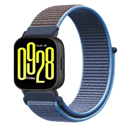 Breathable Nylon Sport Wristband - 22mm Loop Strap, Comfortable Fit - Redmi Watch 5 Active (Sea wave blue)