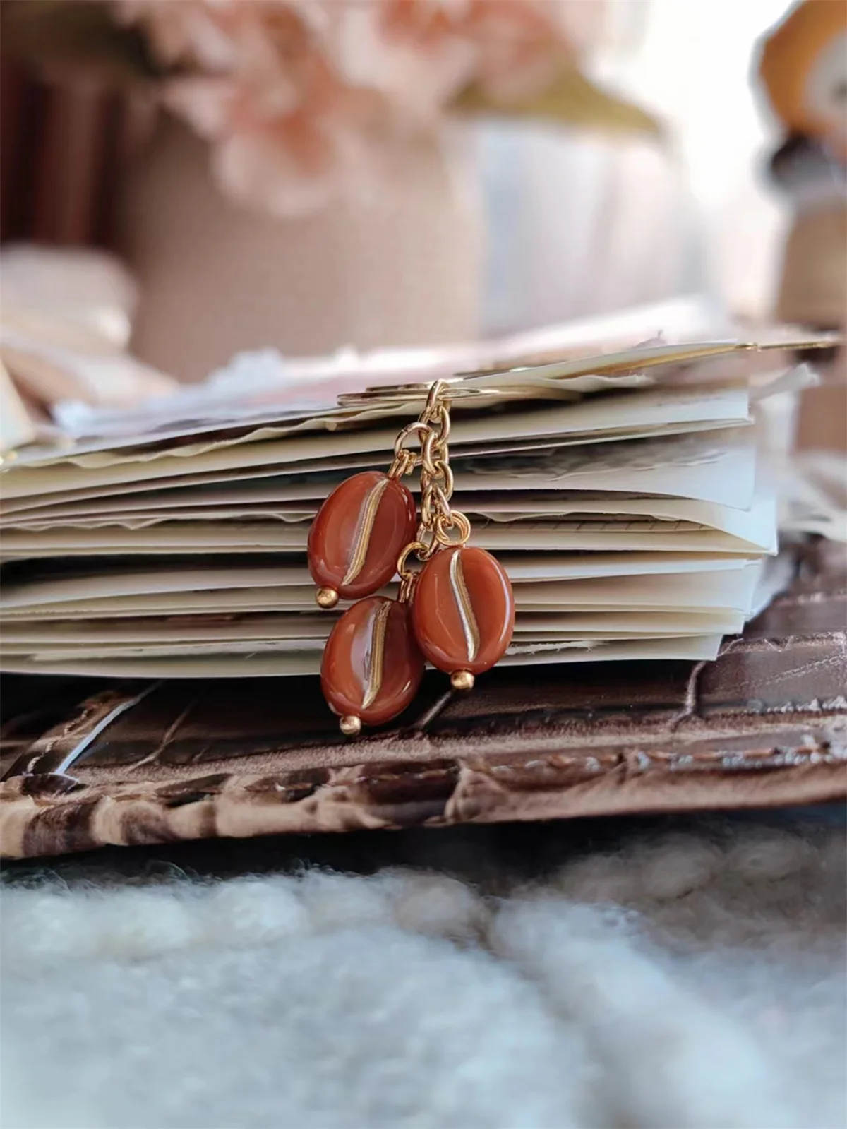 

Vintage Coffee Bean Paper Clips Cute Bookmark Ins Style Book Decoration Notebook Planner Accessories