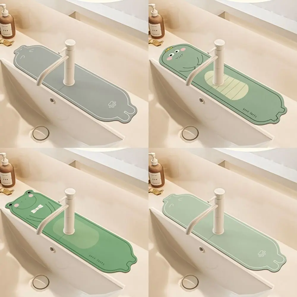 

Countertop Protector Faucet Absorbent Mat Diatomite Splash Sink Splash Guard Convenient Multifunction Drying Mat bathroom