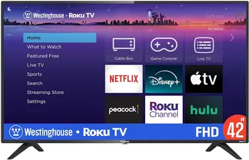 Roku TV - 42 Inch Smart TV, 1080P LED Full HD TV with Wi-Fi Connectivity and Mobile App, Flat Screen TV Compatible with Apple 1