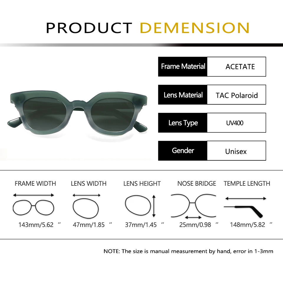 Trendy Flat Gradient Green Sunglasses Polarized For Women  display picture 1