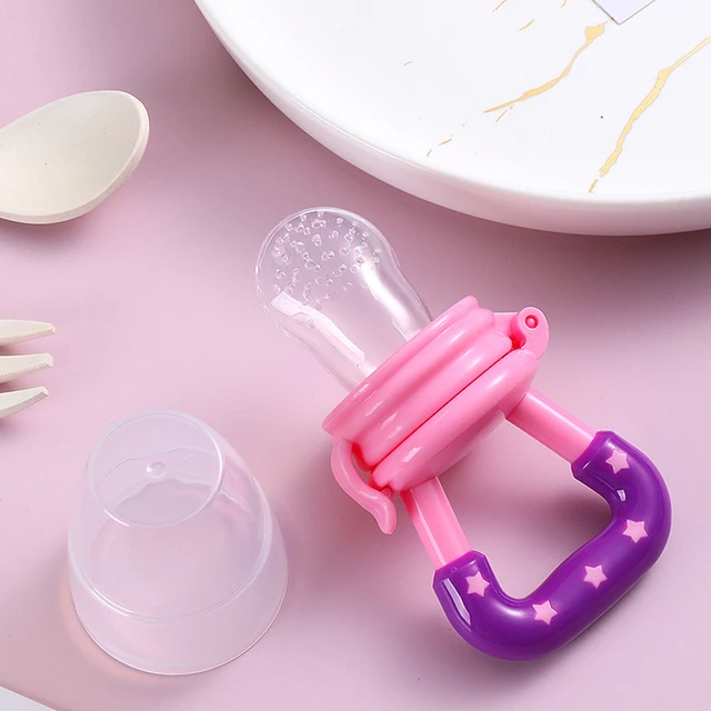 4Pc/set Baby Food Feeding Spoon Juice Extractor Pacifier cup Molars Baby  feeding bottle Silicone Gum Fruit Vegetable Bite Eat Au - AliExpress