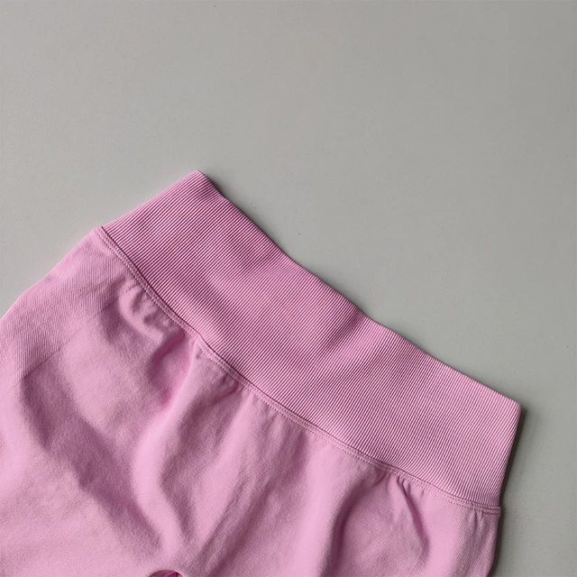 High Waisted Seamless Shorts Gym Shorts Women Fitness Sports Low Ribbed Band Workout Scrunch Butt Yoga Booty Running Short Pants