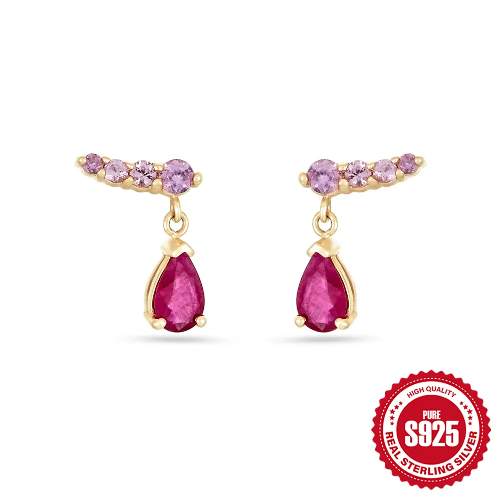 

Женские серьги-капельки из серебра 925 пробы