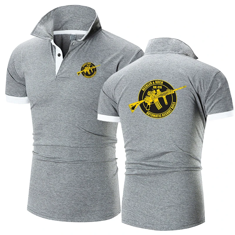 Summer Mens Graphic Polo Shirt