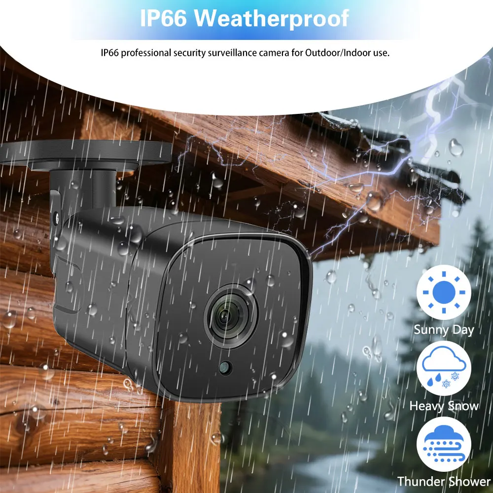 Oversecam 4K 8MP POE 보안 카메라 시스템 8CH P2P 비디오 감시 키트 오디오 녹음 모션 감지 IR 야간 투야
