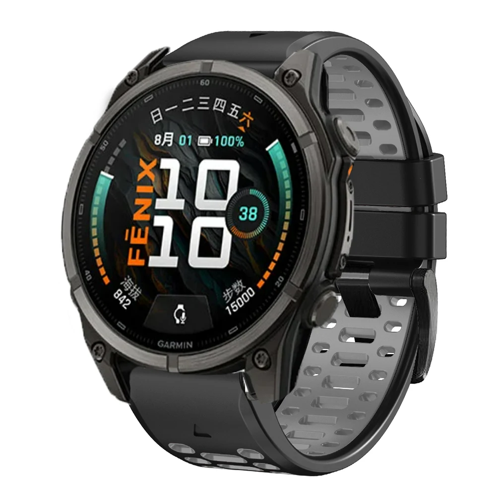 Premium Breathable Silicone Watchband Strap