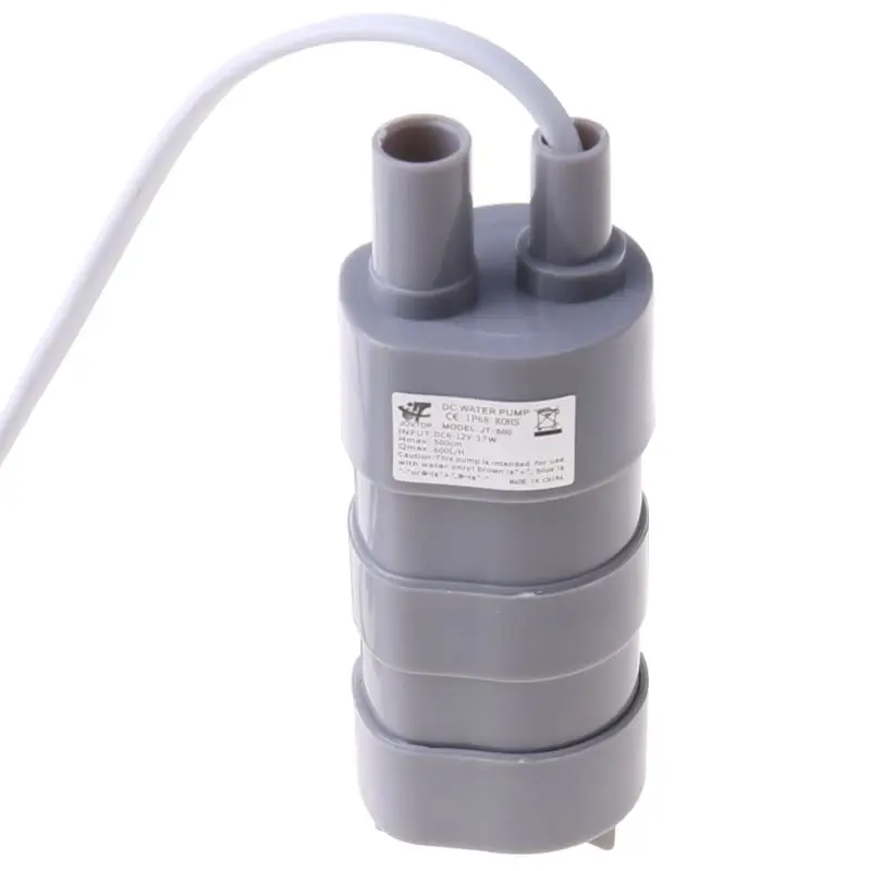 마이크로 수중 모터 워터 펌프용 12V 1.2A 12L/Min 600L 5M 5.5x2.1 Fe