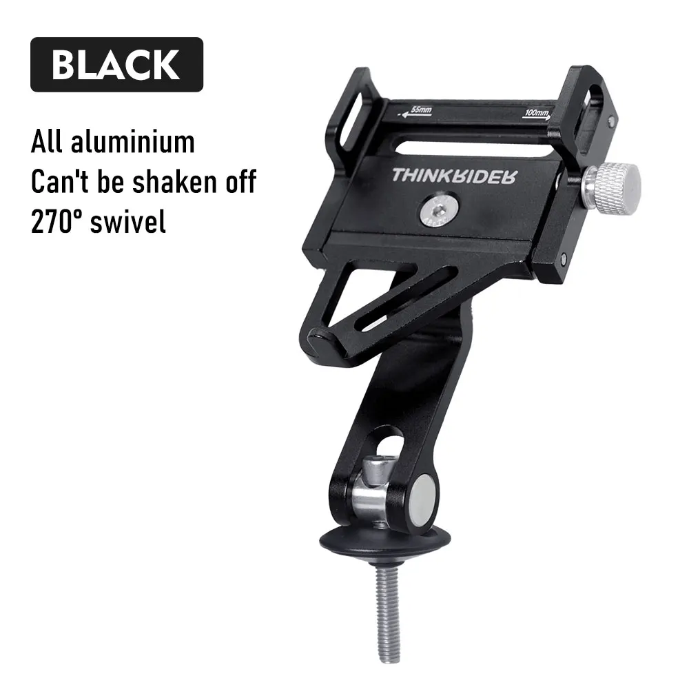 Enhanced Aluminum Alloy Smartphone Holder for Motorcycles & Electric Bicycles