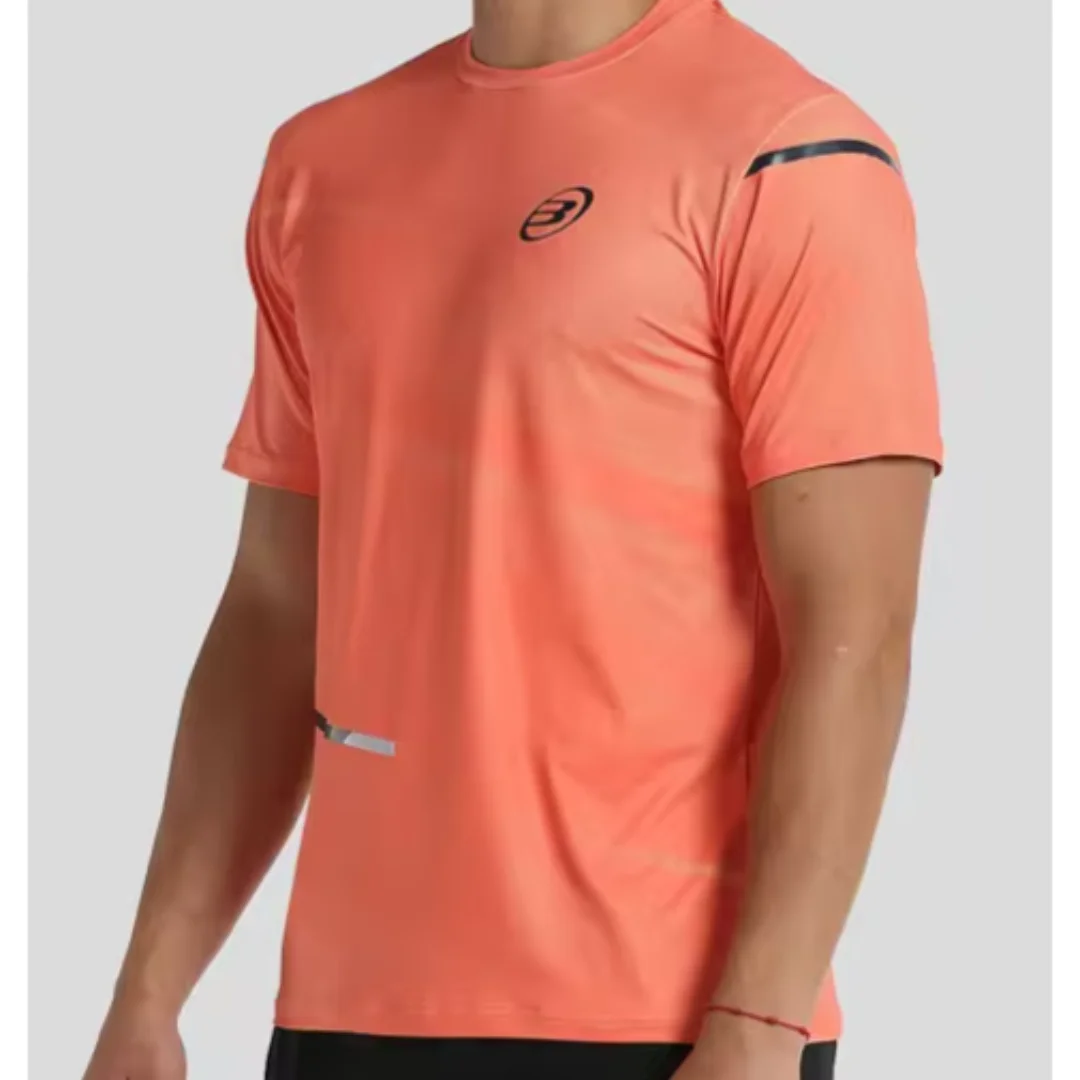 T-Shirt Bullpadel Summer Outdoor Sports Breathable Men's Tennis Tee Clothing Running Fitness Workout Top Tennis Training Uniform 5