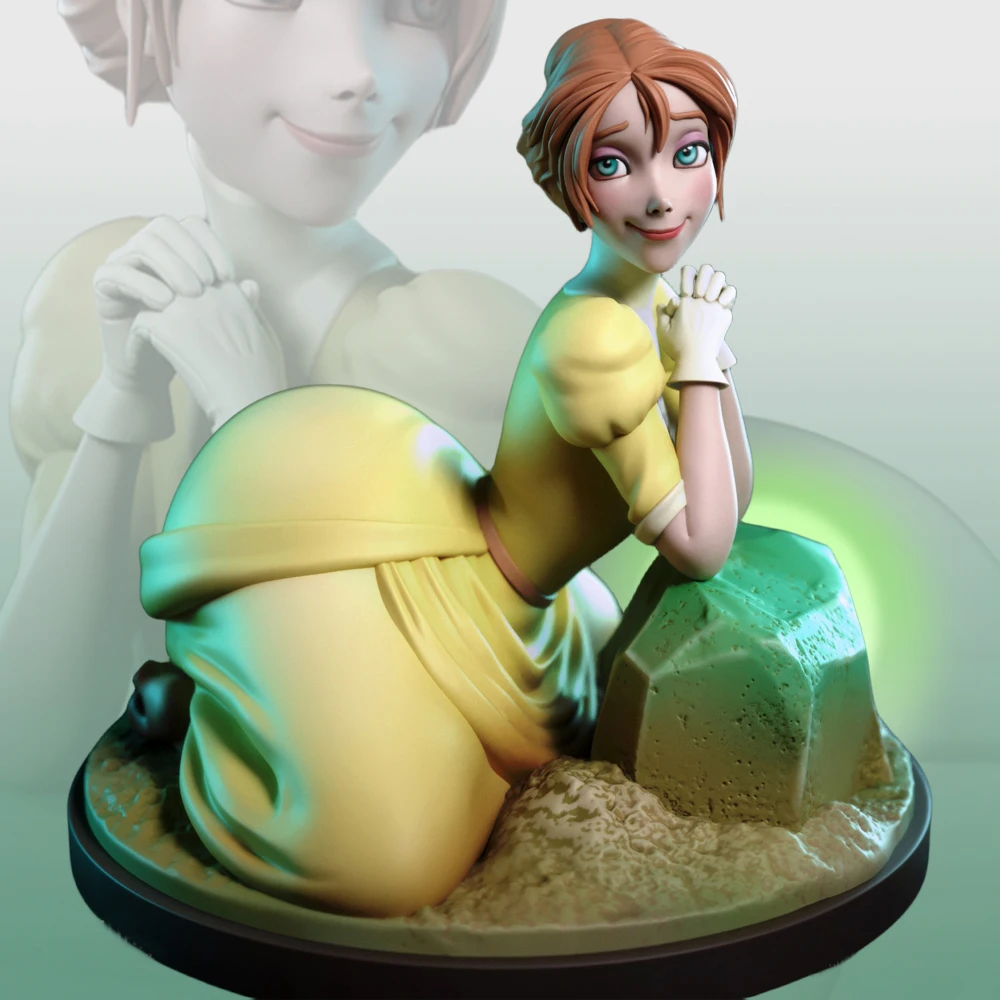 Jane Porter Miniature 1/24 Kit Modello Figura Anime, Kit Resina Hobby Non Verniciato, A428,