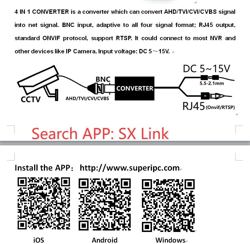 Mini Telecamera di Sicurezza CCTV 1080P AHD CVI TVI CVBS, Convertitore 4 in 1 per Sistema di Videosorveglianza IP - immagine 6