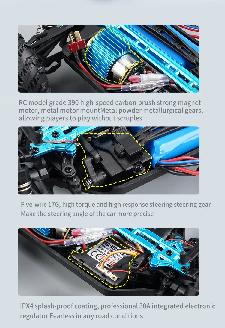 Hot 16101 /16102 PRO 1:16 70KM/H High Speed Drift Racing