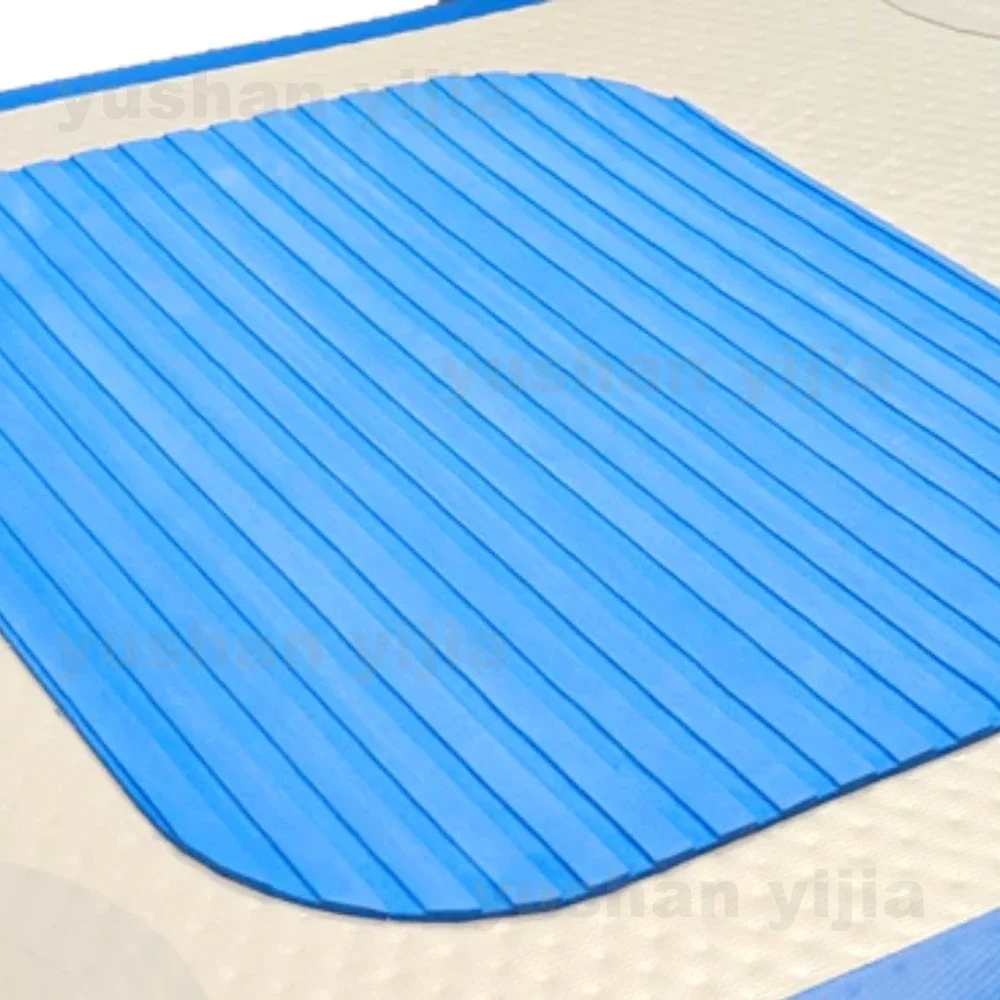 Inflatable Ski Mat Drop Stitch Inflatable Snow Tubes Heavy Duty Winter Sledding Snow Riders with Handles for Kids and Adults