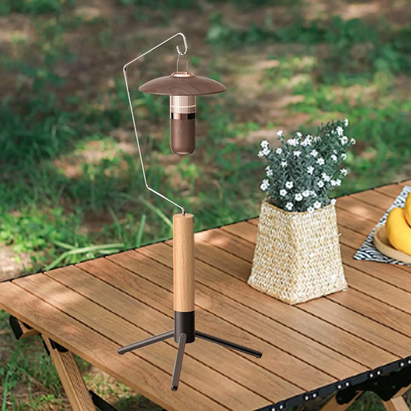Camping Lantern Stand Free Standing Tabletop Lamp Pole for BBQ Garden Hiking Camping Lantern Stand Free Standing Tabletop Lamp Pole for BBQ Garden Hiking