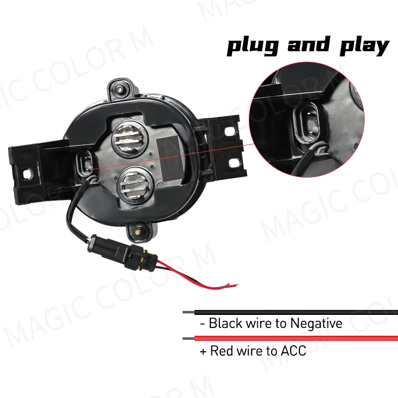Para For 2003 2004-2007 Dodge Ram 1500 2500 3500 LED Hi/Lo + Luces