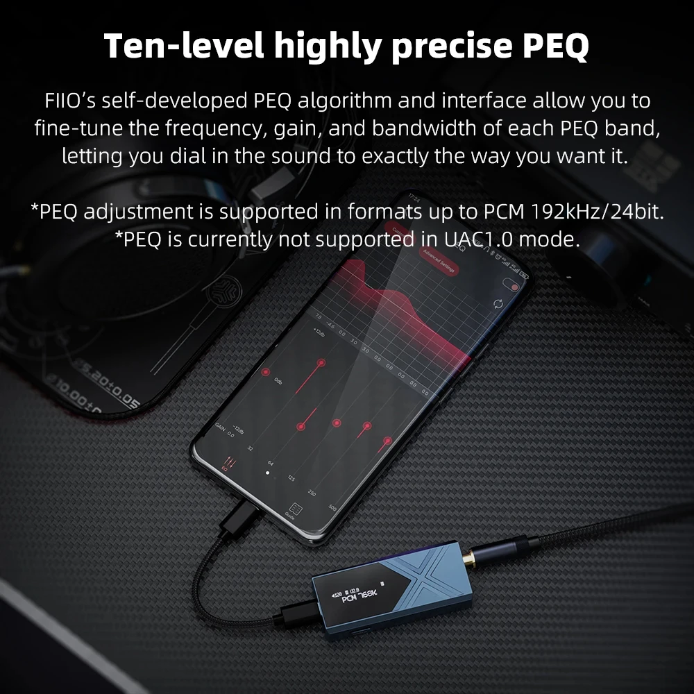 FiiO KA17 Portable USB DAC Dual ES9069Q Audio HiFi Decoder PCM768 DSD512 3.5/4.4mm Output for Android iOS Mac Win10