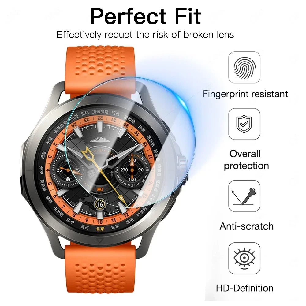 Premium Tempered Glass Screen Protector for Smartwatches - Ultra Clear, Anti-Scratch, 9H Hardness