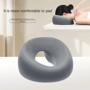 Ergonomia sdraiata cuscino memory foam traspirante poggiatesta cuscino di supporto massaggio del corpo cuscino per il riposo del viso per salone di bellezza 1