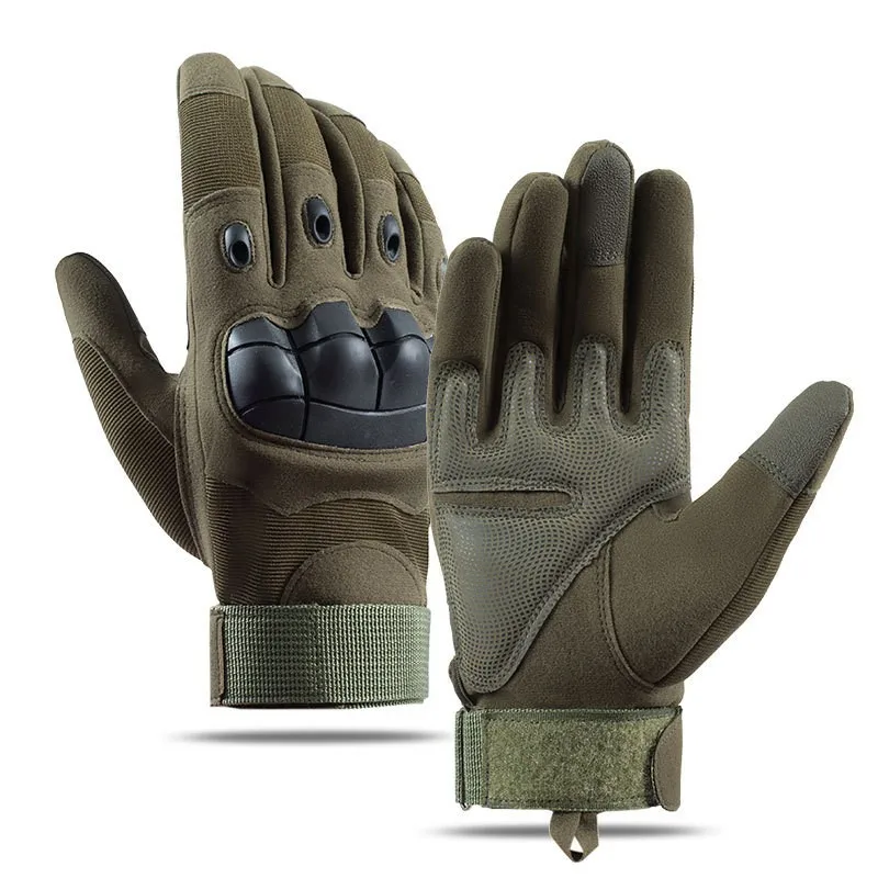 Waterproof Leather Combat Tactical Gloves, Thermal Touch Screen, Full Finger, Fleece, Warm, Custom, Outdoor Sports, Winter