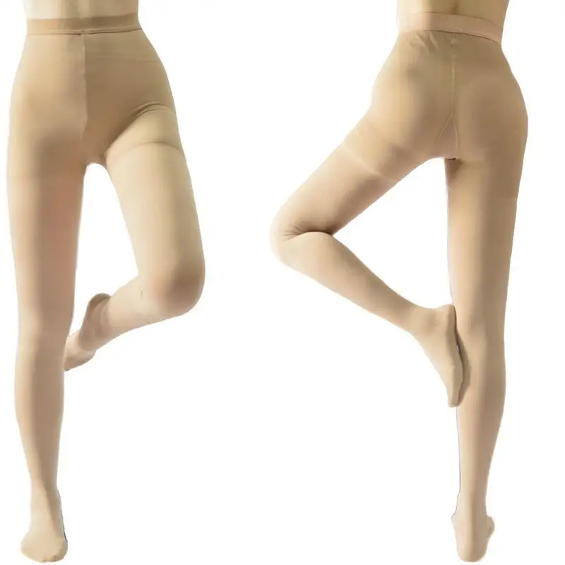Thigh High Compression Stockings Medical Women Men Opaque Closed Toe 20-30mmHg Graduated Support For Varicose Veins Edema