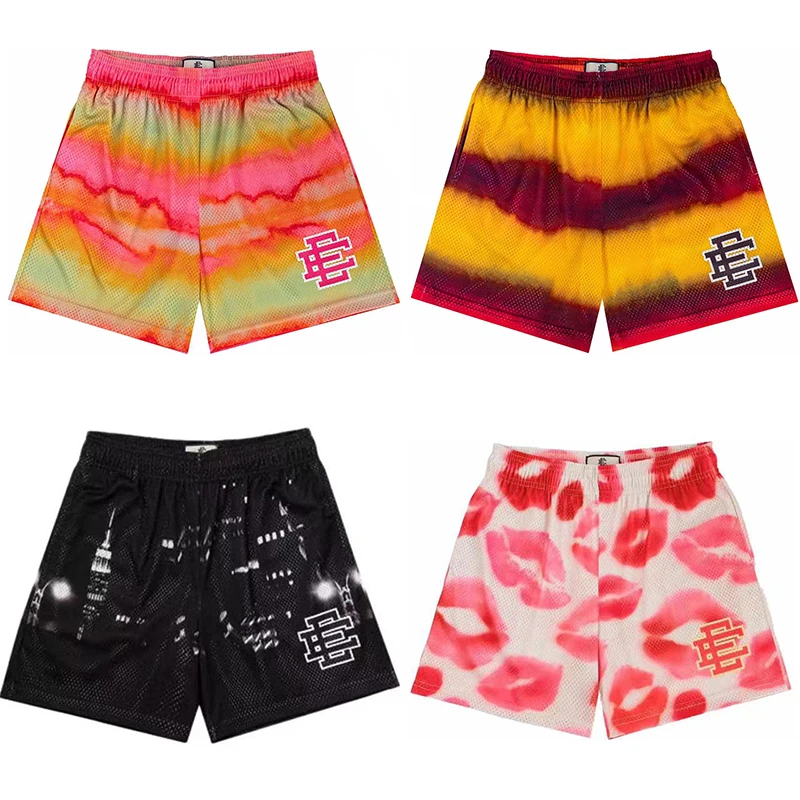 에릭 엠마누엘 EE 기본 반바지, 남성 캐주얼 반바지, 피트니스 스포츠 바지, 여름 체육관 운동, 클래식 체육관 메쉬 반바지, 신제품 