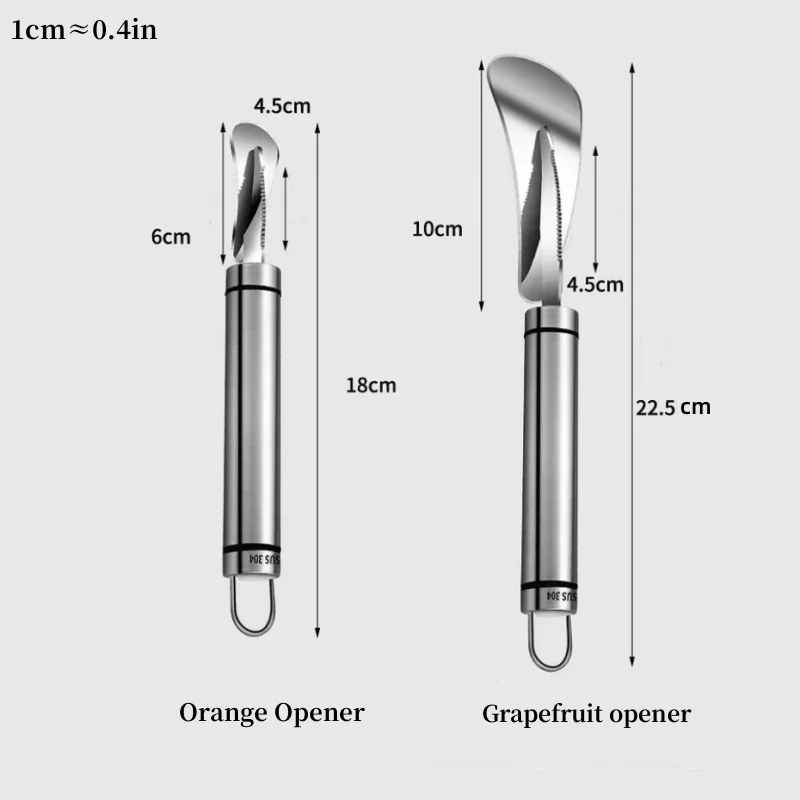 Newest Orange Peeler Stainless Steel Lemon Orange Peeler Practical Fruit Grapefruit Opener Cutter Kitchen Gadgets For Household