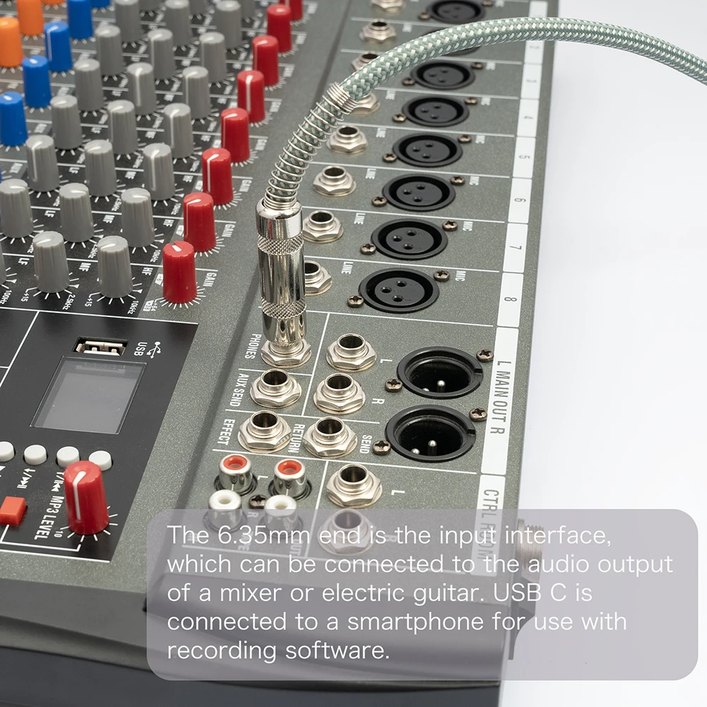  15 ø   ̺, 1/4 ġ  뿡 C Ÿ  ̺, TS USB-C, 1 m, 2 m, 3 m, 5m, 6.35mm, 1/4 ġ